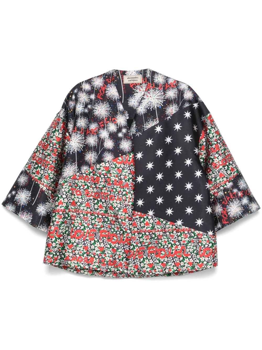 Alessandro Enriquez Printed kimono – POLYESTER 100%