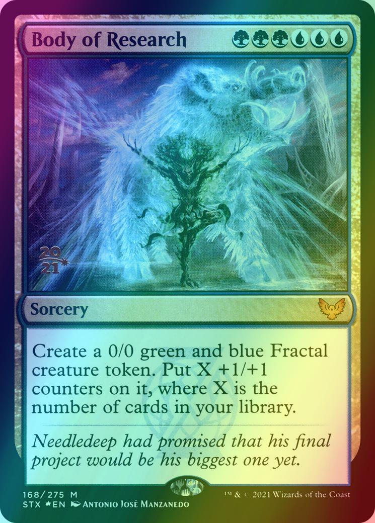 Magic Body of Research [Prerelease] [168s] [Strixhaven: School of Mages Promos] [Foil]