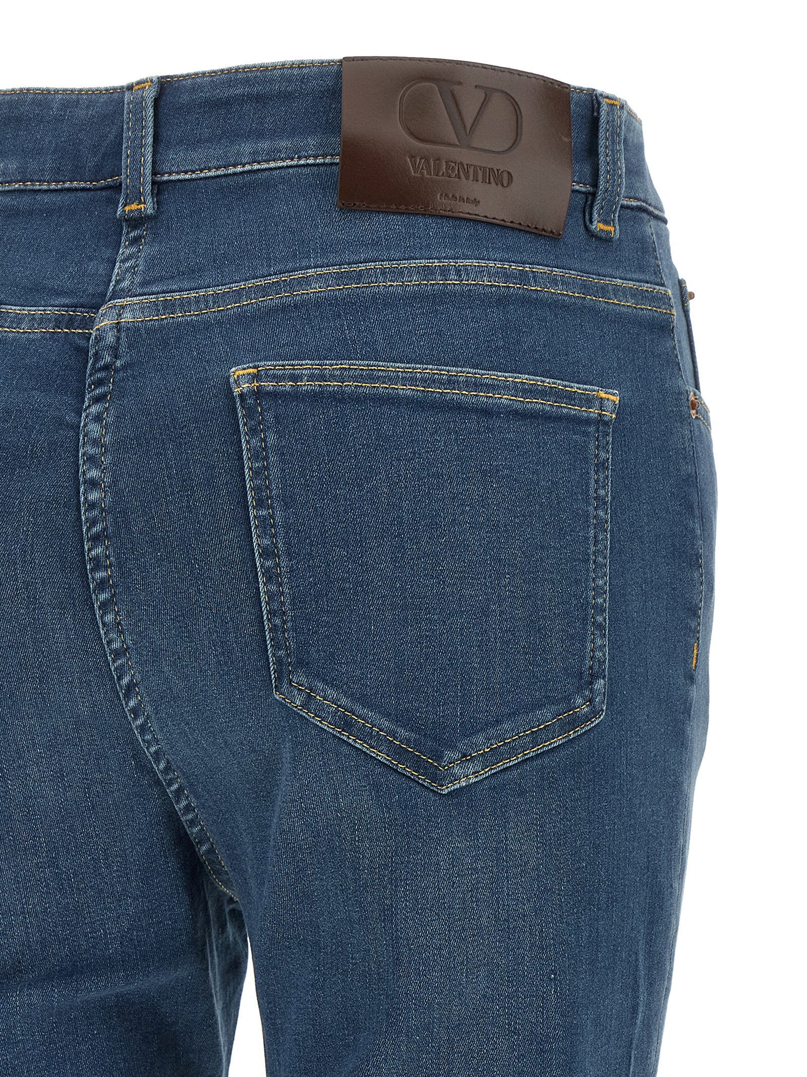 Valentino Garavani Lace Insert Jeans – 100% lamb fur - view 4