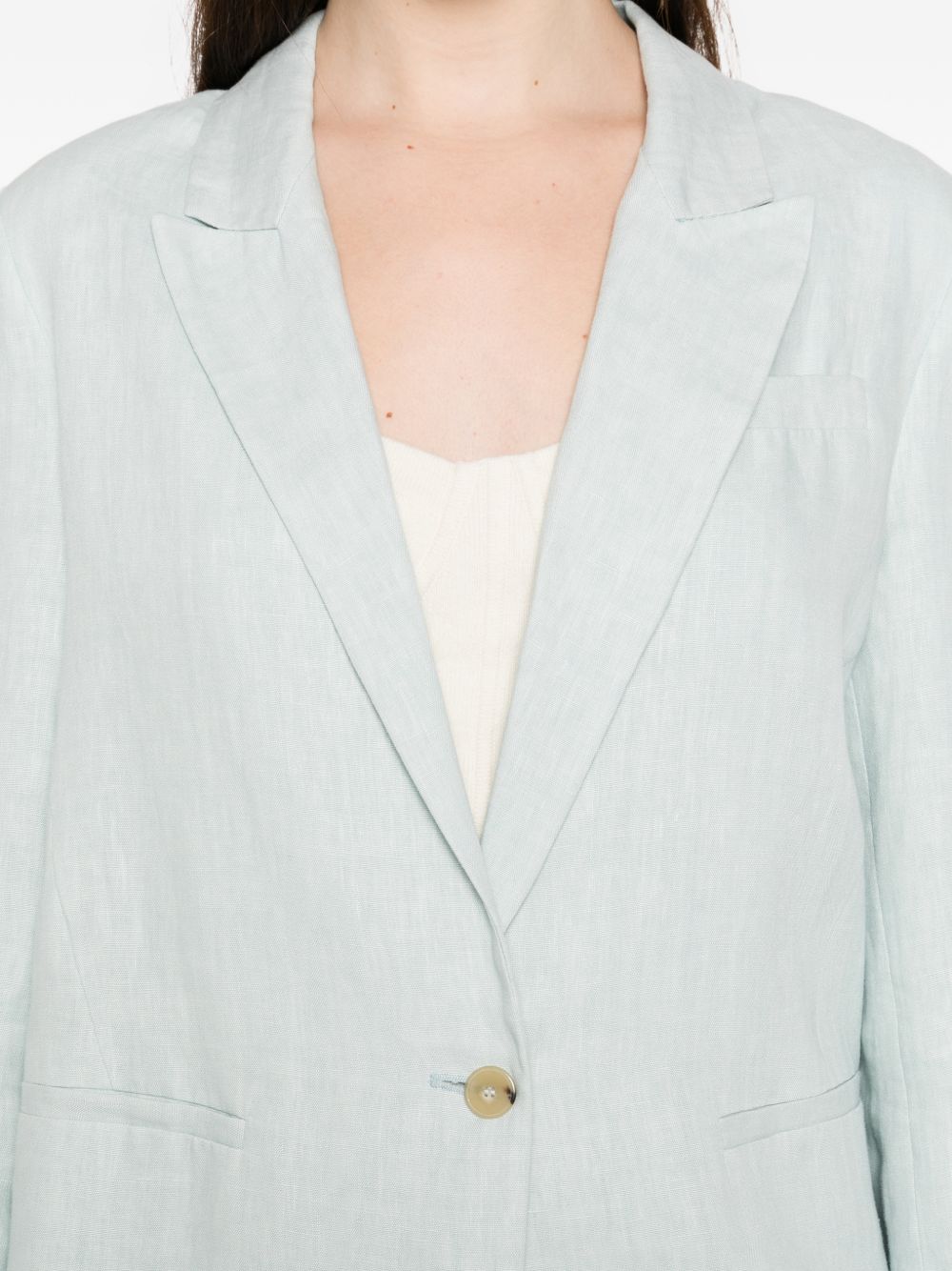 Forte Forte Linen single-breasted jacket – 100% Fabric - view 3