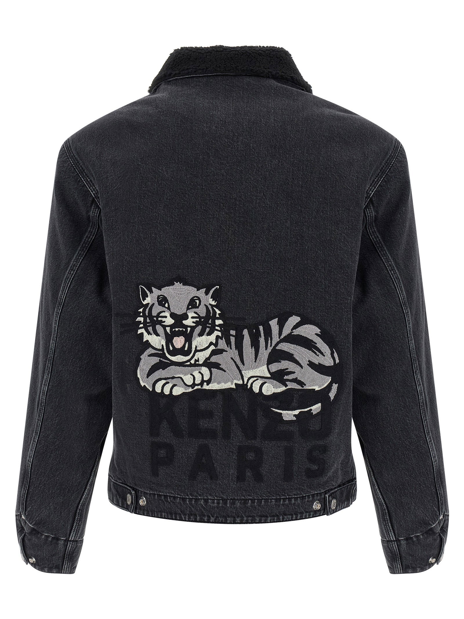 Kenzo Happy Tiger Denim Jacket – 99% cotton, 1% elastane - view 2