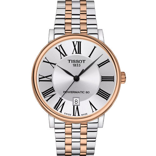 Tissot T-Classic Carson Premium Powermatic 80 Silver Dial Men 40mm T1224072203300