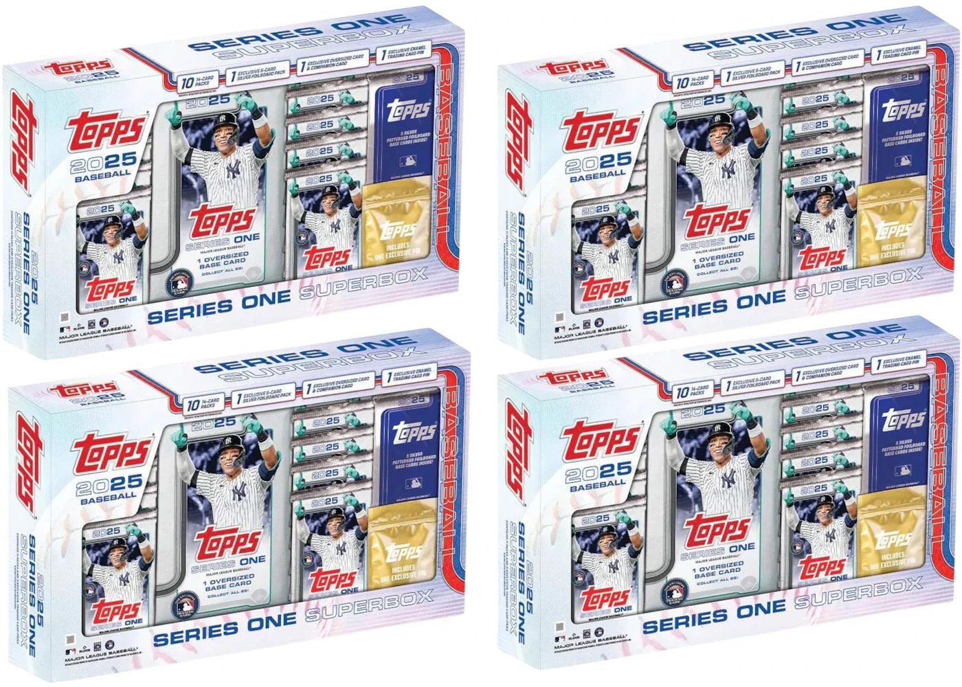 2025 Topps Series One Baseball Super Box 4x Lot