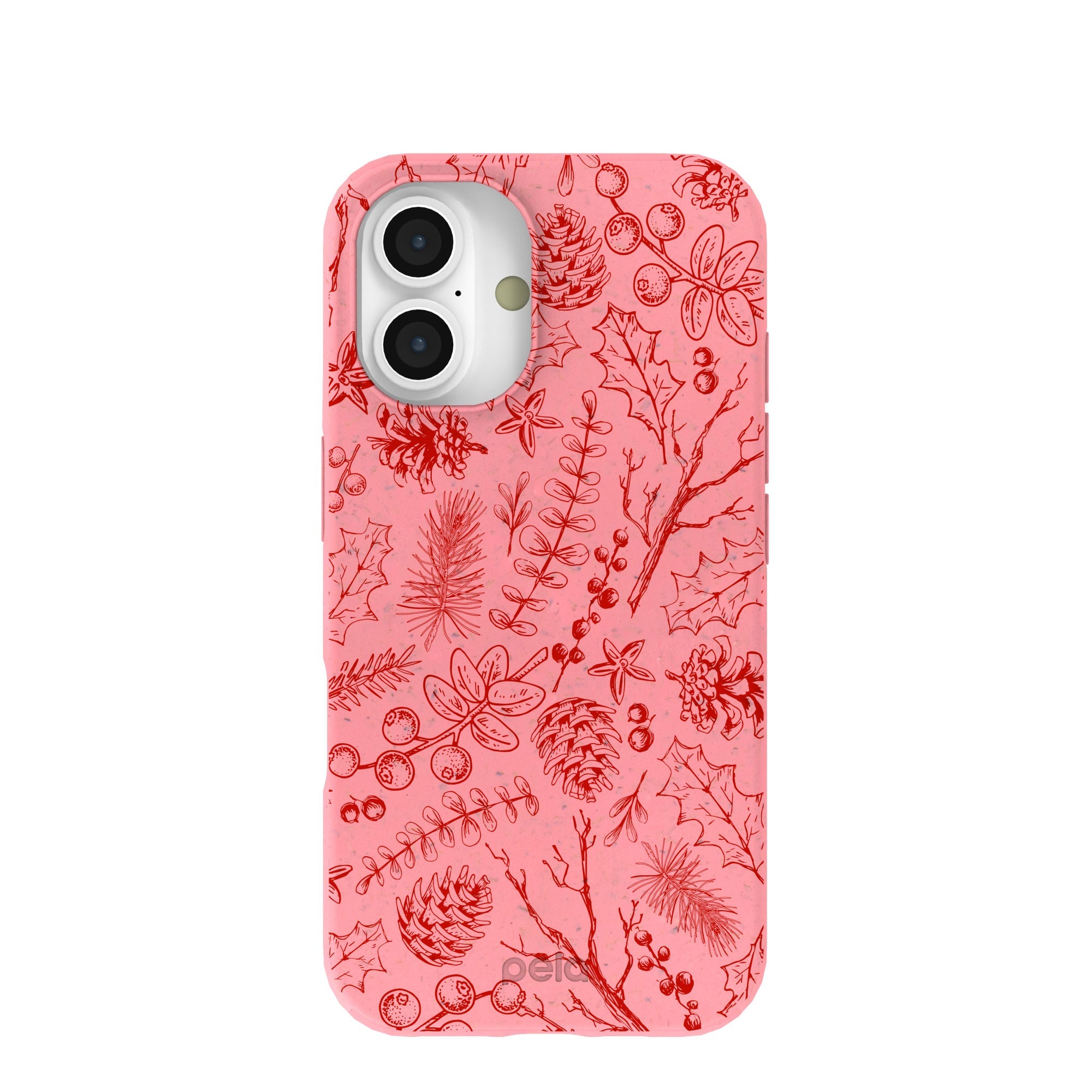 BlackTree Bubblegum Pink Festive Forest iPhone 16 Case