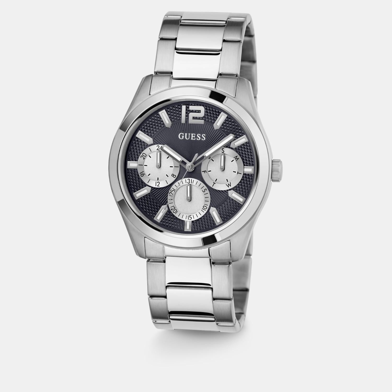 Guess Dress Men Quartz Navy Blue Dial Multi-Function Stainless Steel Watch GW0707G1 - view 2