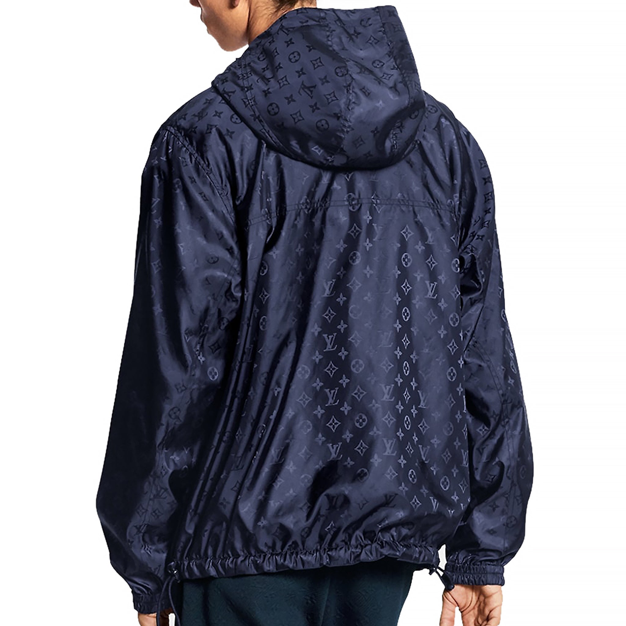 Louis Vuitton LV Monogram Reversible Navy Windbreaker - view 3