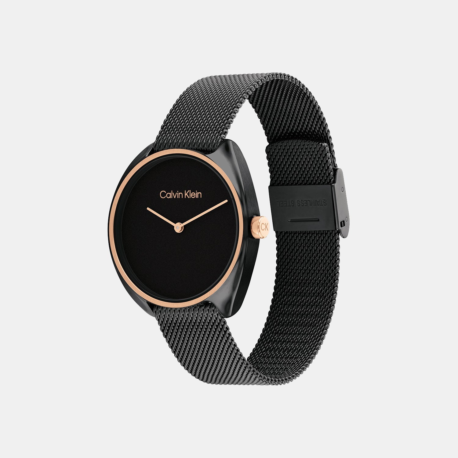 Calvin Klein Ck Adorn Women Quartz Black Dial Analog Mesh Watch 25200272 - view 2