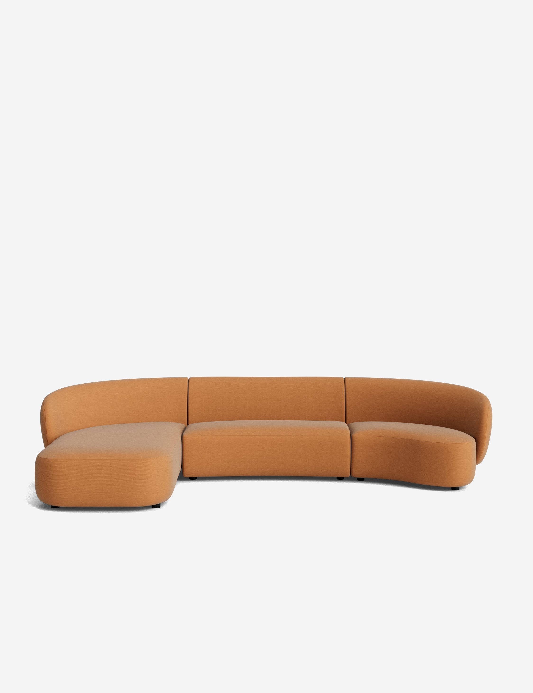 Lulu and Georgia Claret Modular Chaise Sectional Sofa - view 2