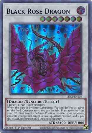 Yu-Gi-Oh! Black Rose Dragon (Blue) - LDS2-EN110 - Ultra Rare - 1st Edition