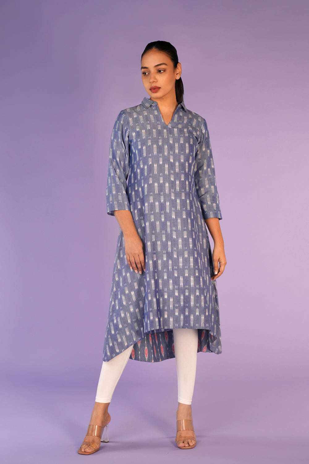 Kalanjali Ethnics Cotton Pochampally Ikat Kurta - view 2