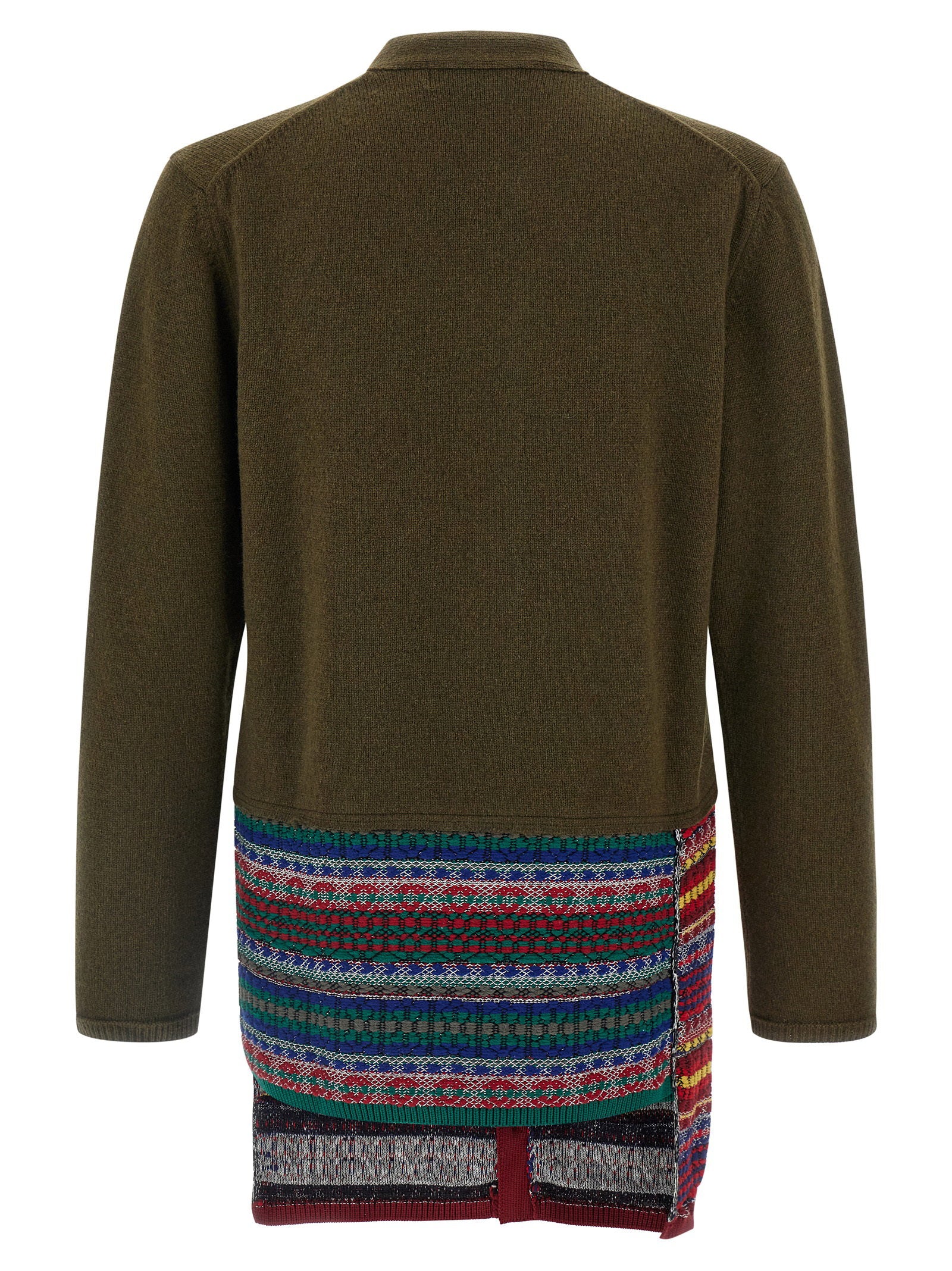 Comme Des Garçons Homme Plus Jacquard Insert Cardigan - view 2