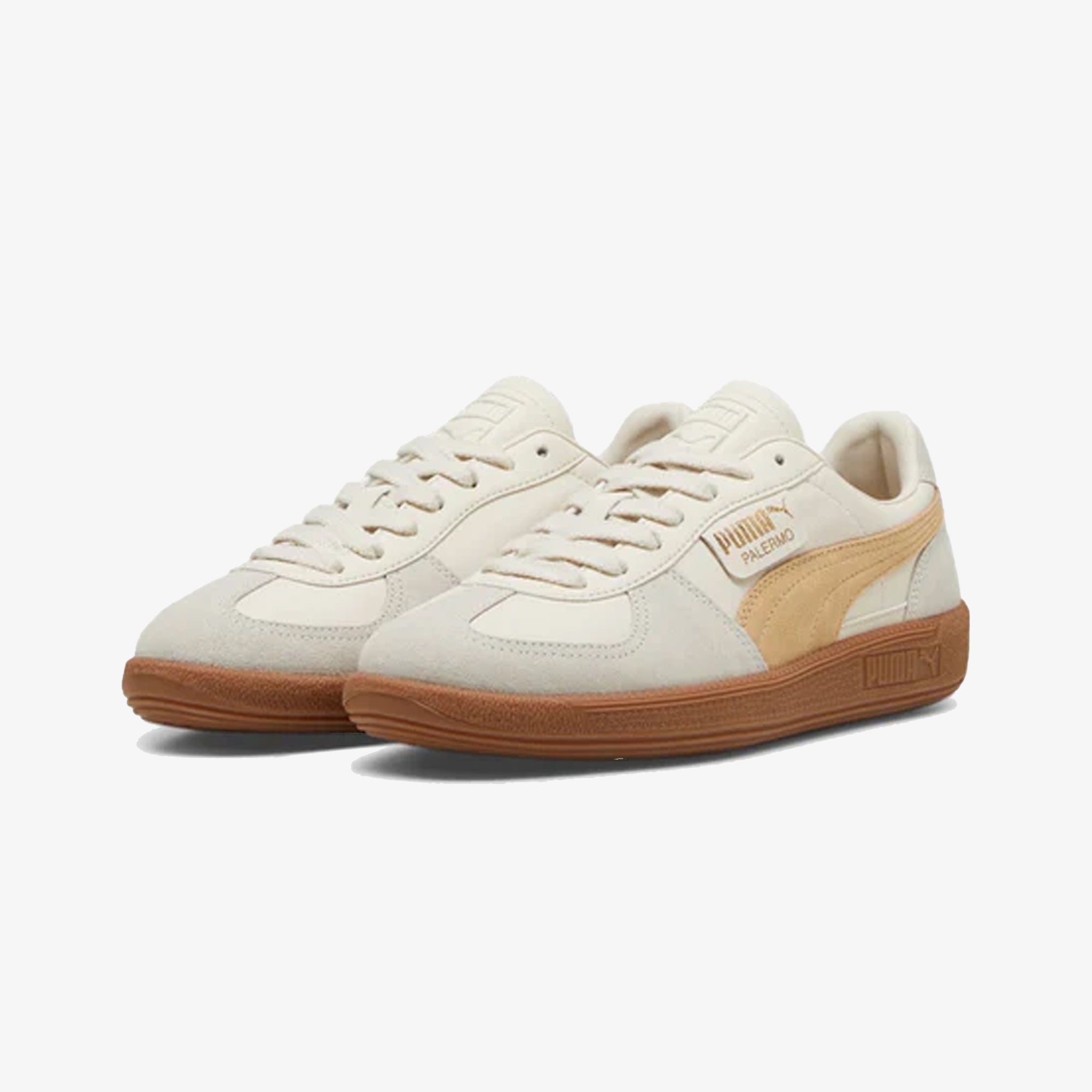 Puma | Palermo Lth { Alpine Snow-desert /dust Gum - view 3