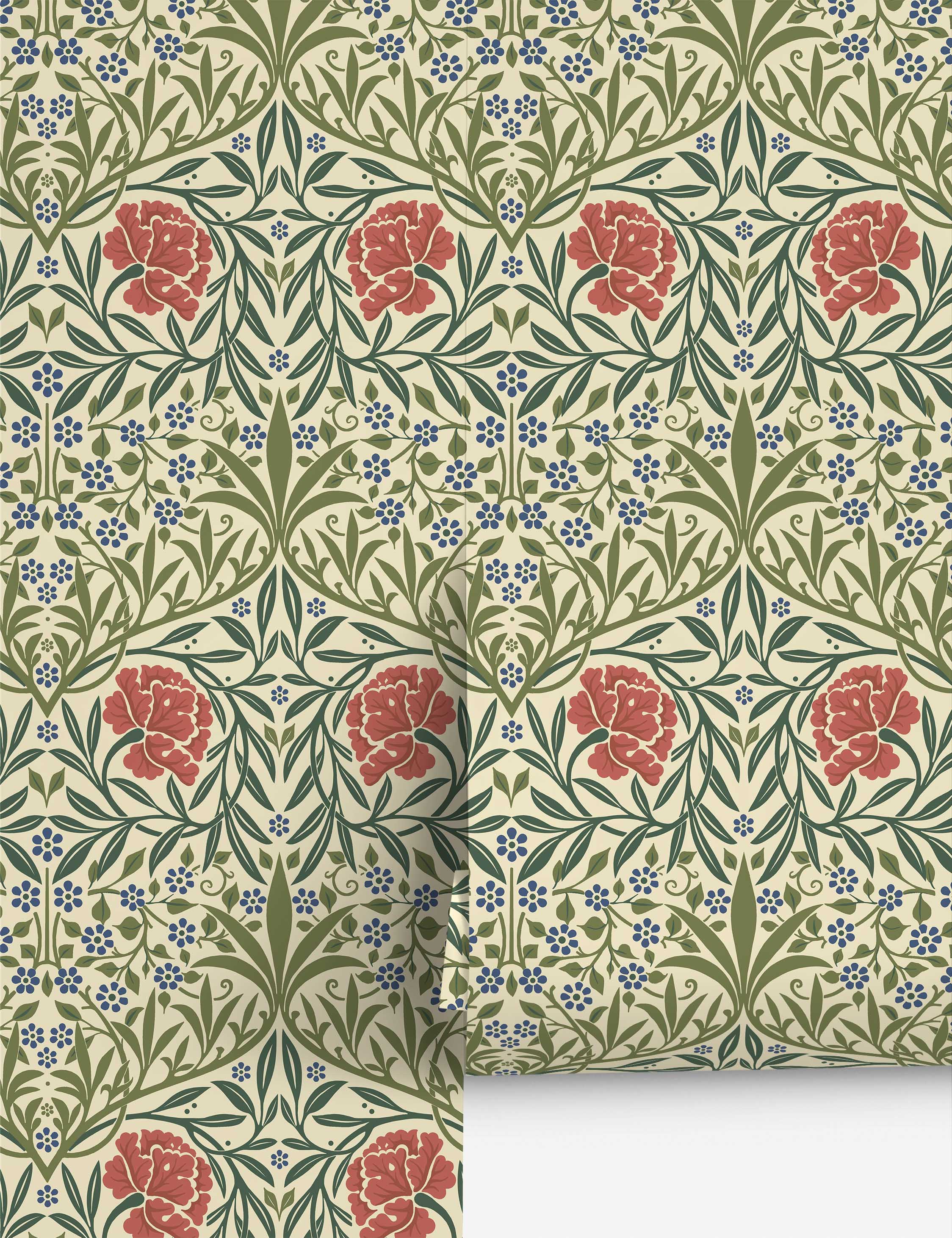 Lulu and Georgia Oxford Union Wallpaper by Morris & Co.