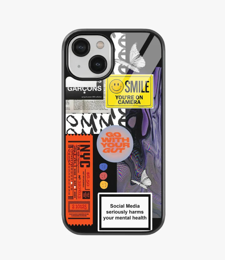The Case Company Smile You'Re On Camera Glass Case for iPhone 15