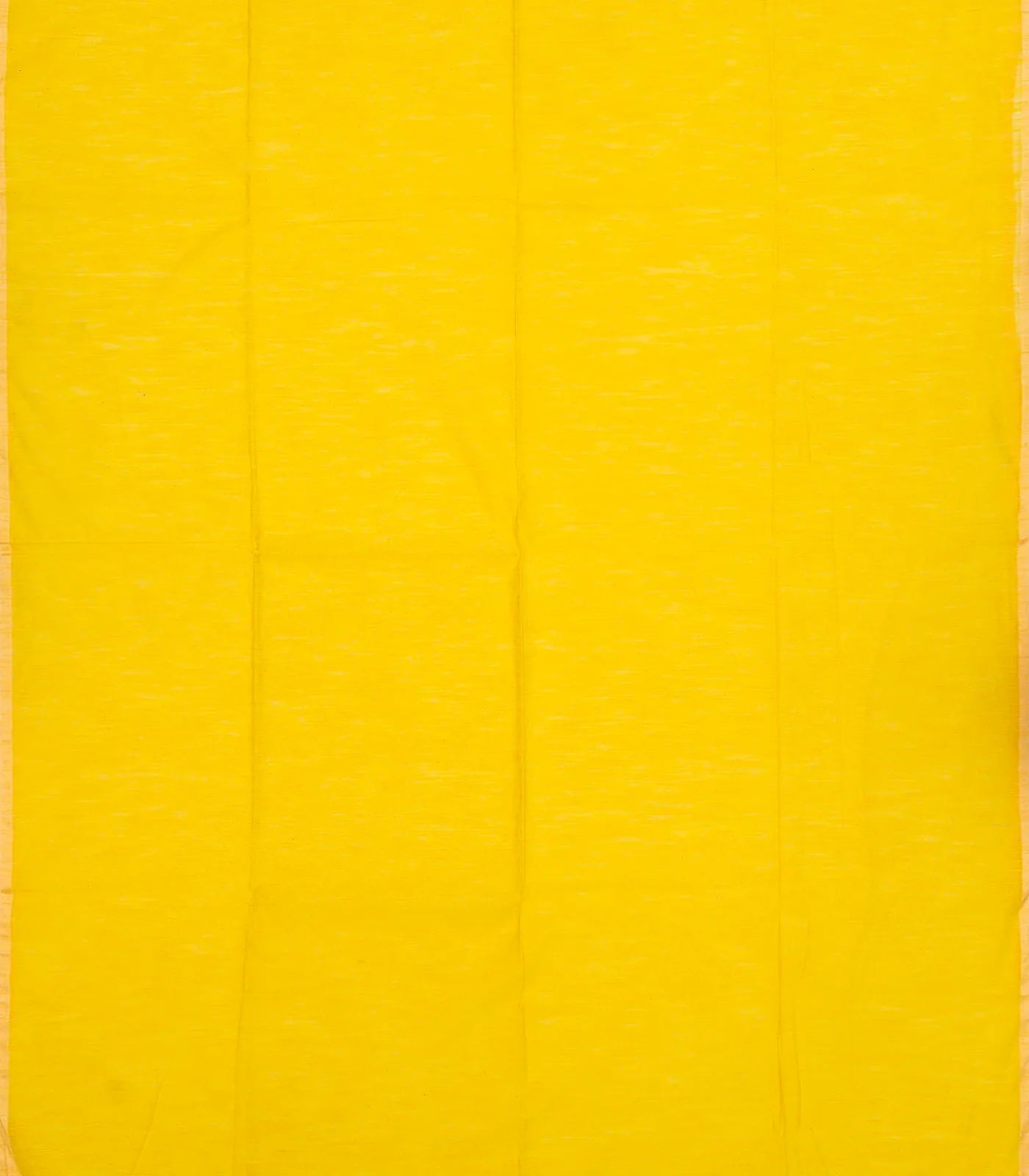 RmKV Yellow Plain Bengal Cotton Saree With Printed Blouse - view 2