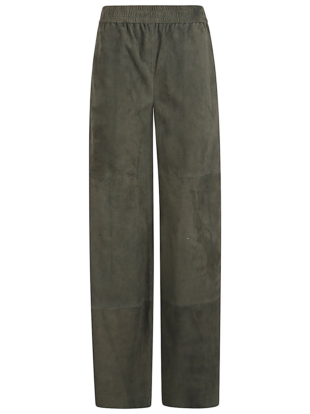Via Masini 80 Suede leather trousers – LEATHER 100%