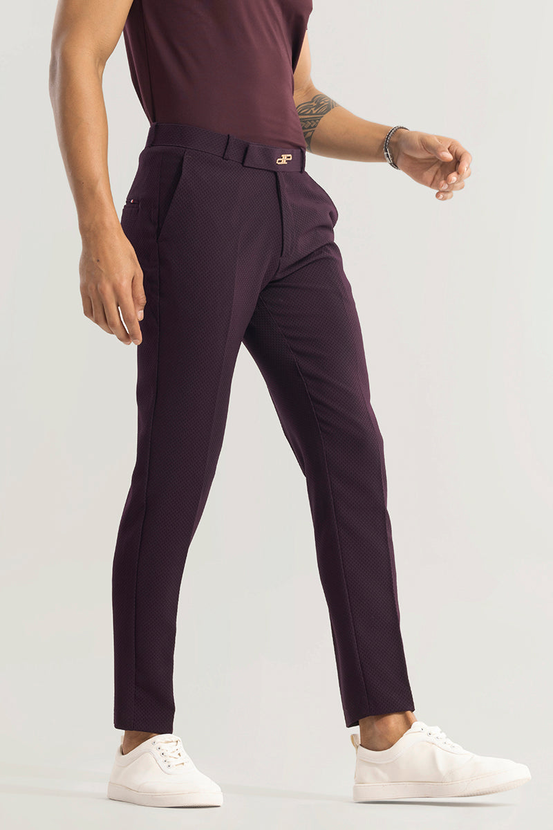SNITCH Masonry Burgundy Trouser - view 5