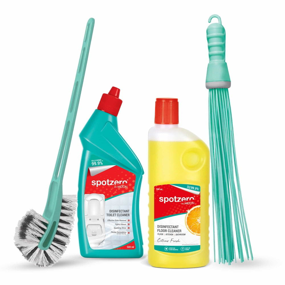 Bathroom brush-dble clnr – Bathroom(Brush-Dble,Clnr,Kharata,Plnger) (Spotzero by Milton)