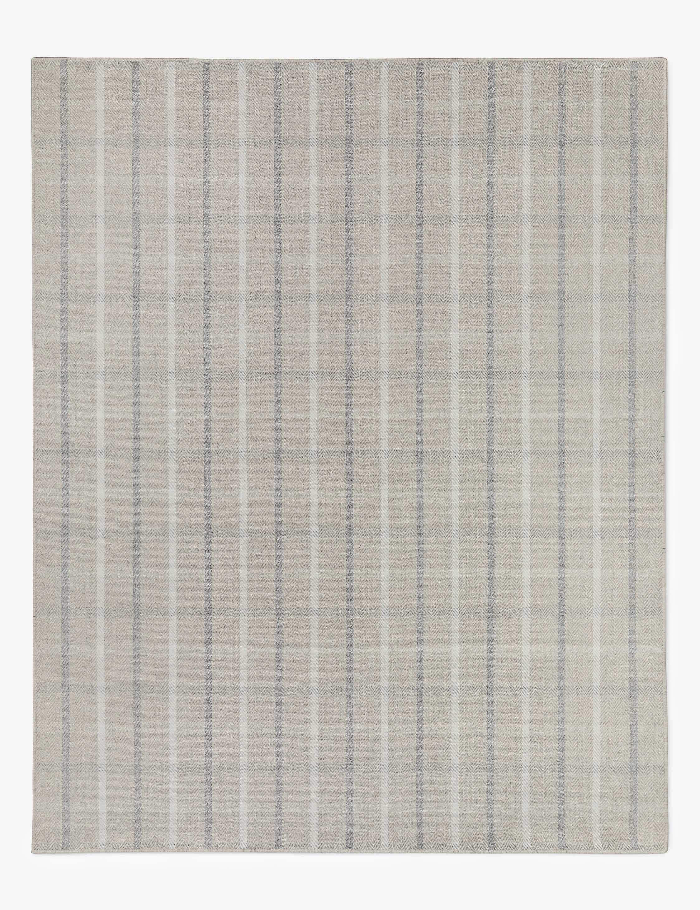 Lulu and Georgia Custom Amsing Flatweave Wool Rug, Pearl - view 2