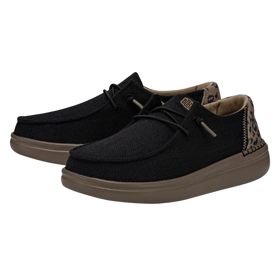 HEYDUDE shoes Wendy Rise Leo - Black – Women's - view 2