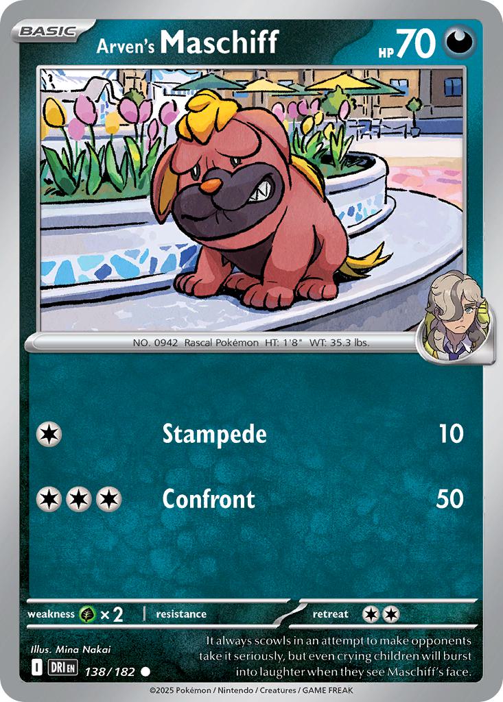 Common sv10-138 non-holo – Pokémon Arven's Maschiff - 138/182 - Common [sv10-138] [Non-Holo]