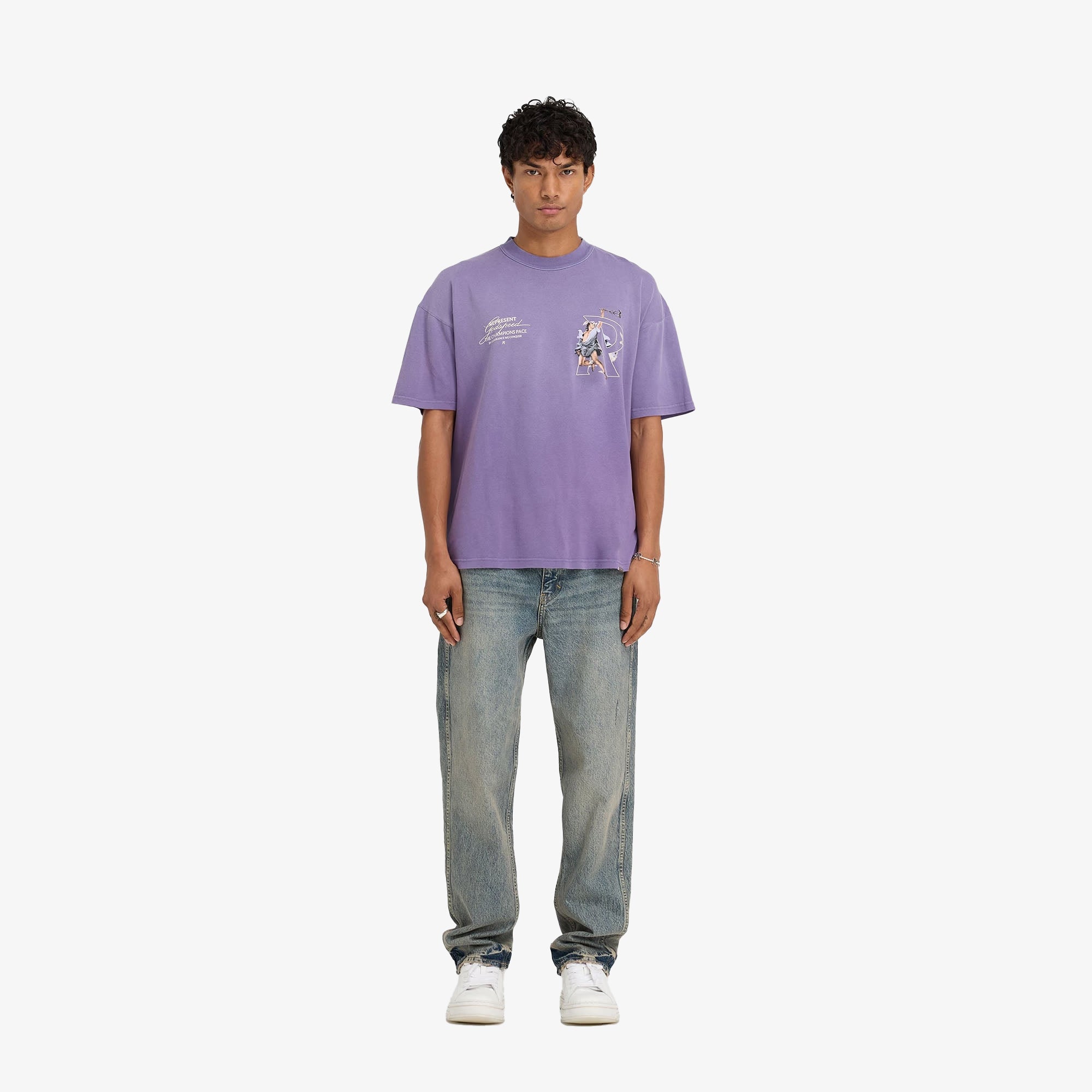 Represent | Hermes T-shirt { Purple - view 6