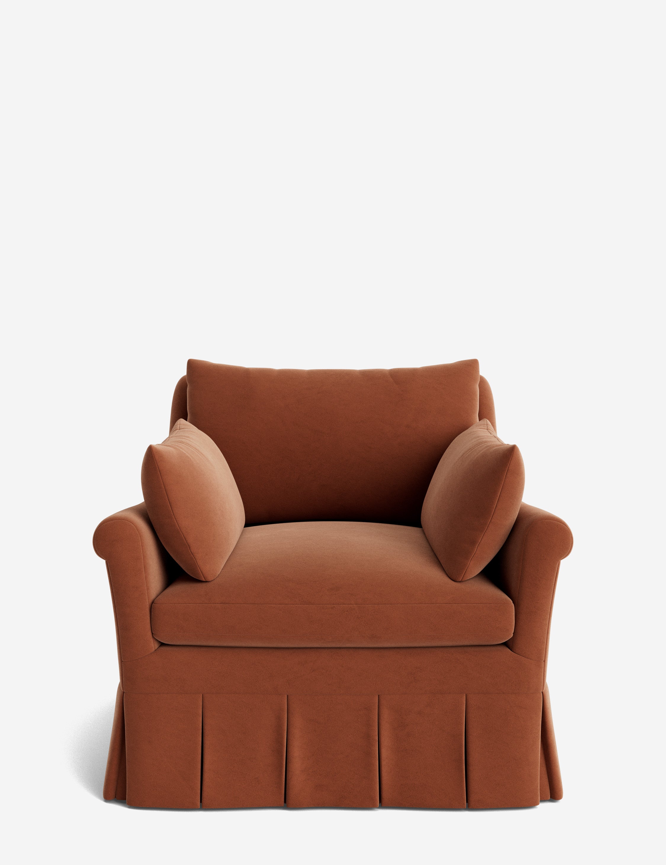 Lulu and Georgia Portola Rolled Arm Luxe Depth Pleated Chair - view 8