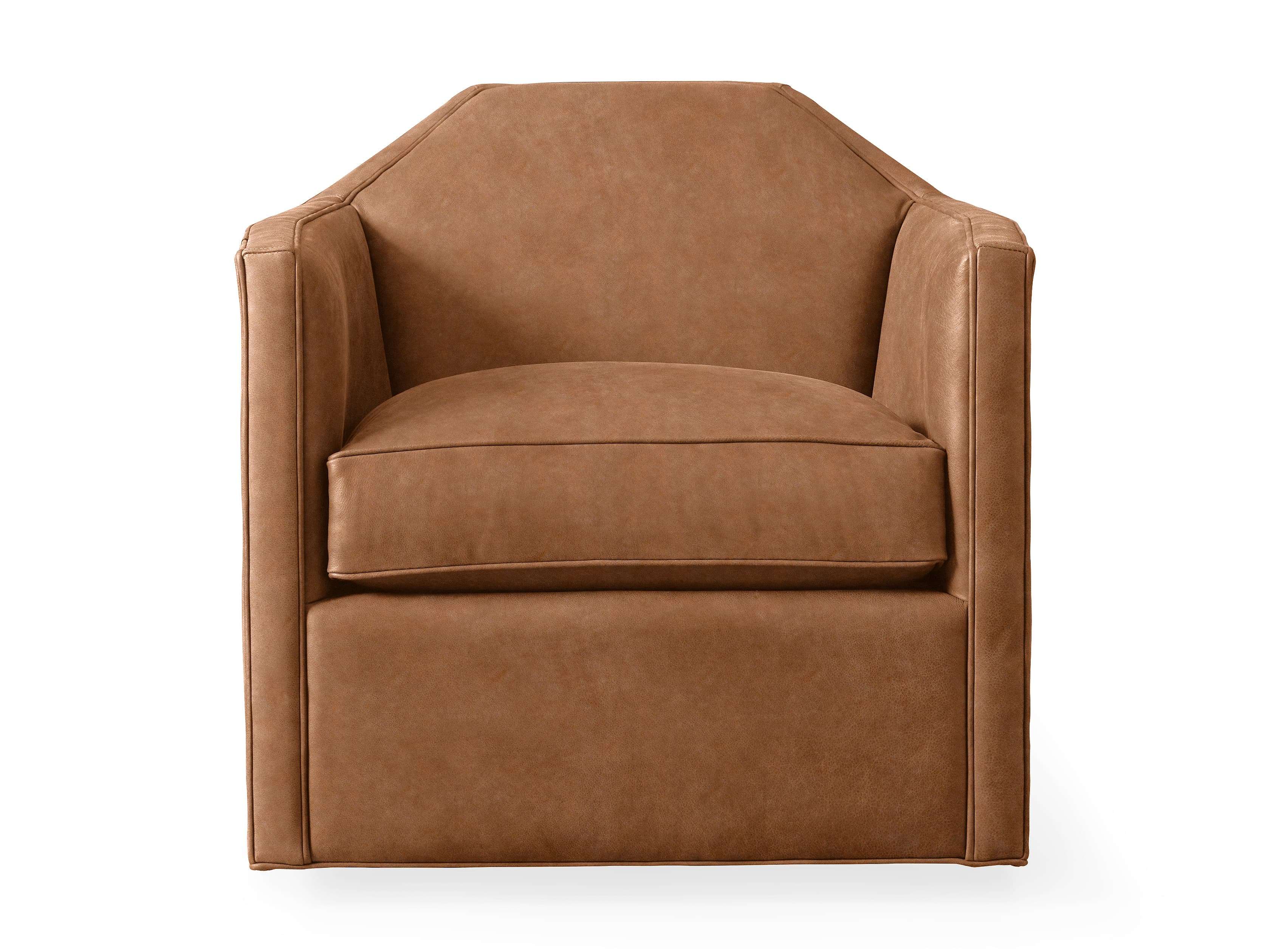 Arhaus Marina Leather Swivel Chair