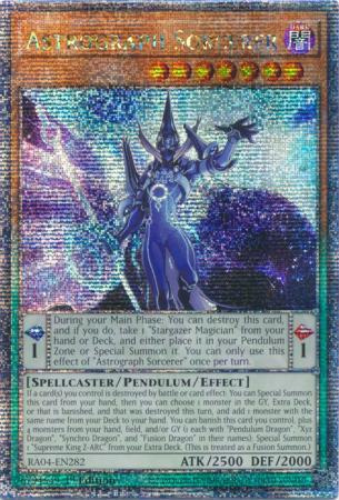 Yu-Gi-Oh! Astrograph Sorcerer - RA04-EN282 - Quarter Century Secret Rare - 1st Edition