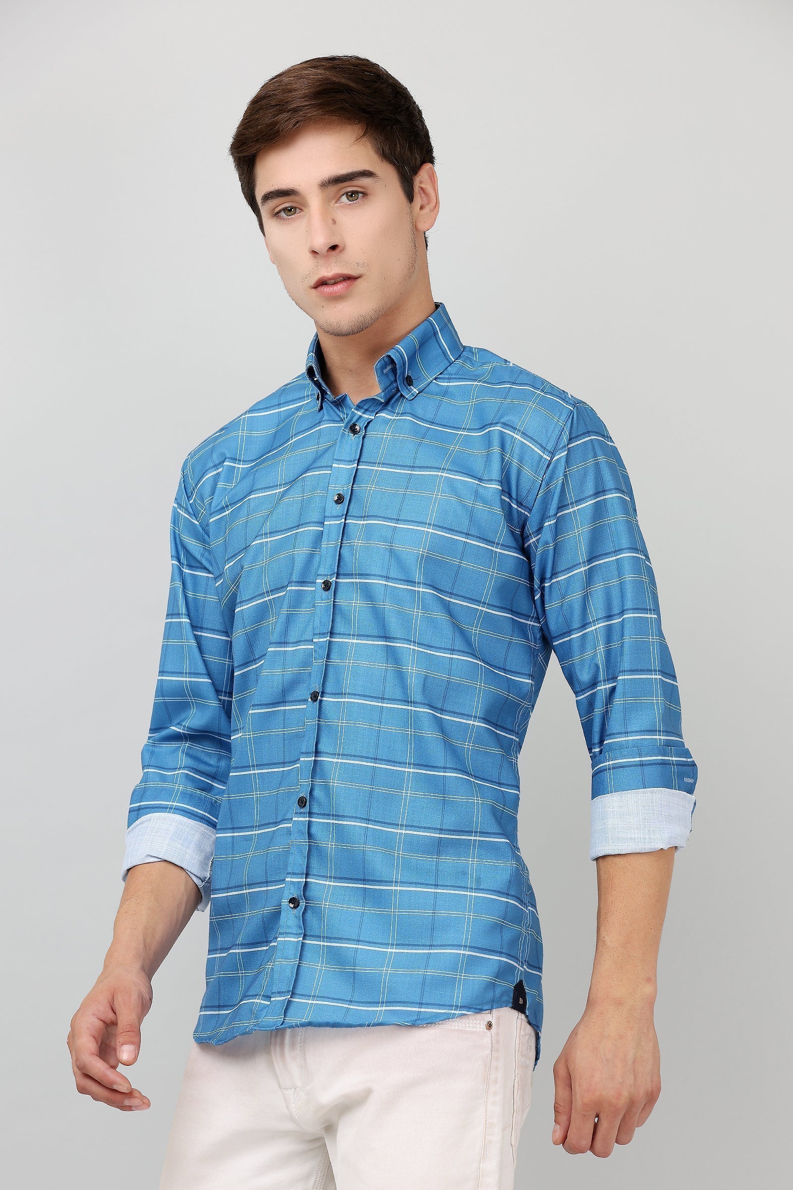 BlackTree Darnandstitch High Quality Printed Checkered Shirt - view 7