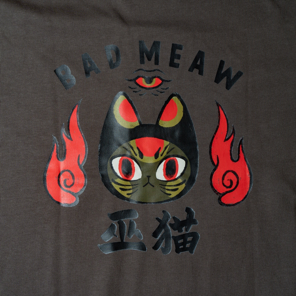 My Store Badmeaw Witch Cat Tee-grey - view 3