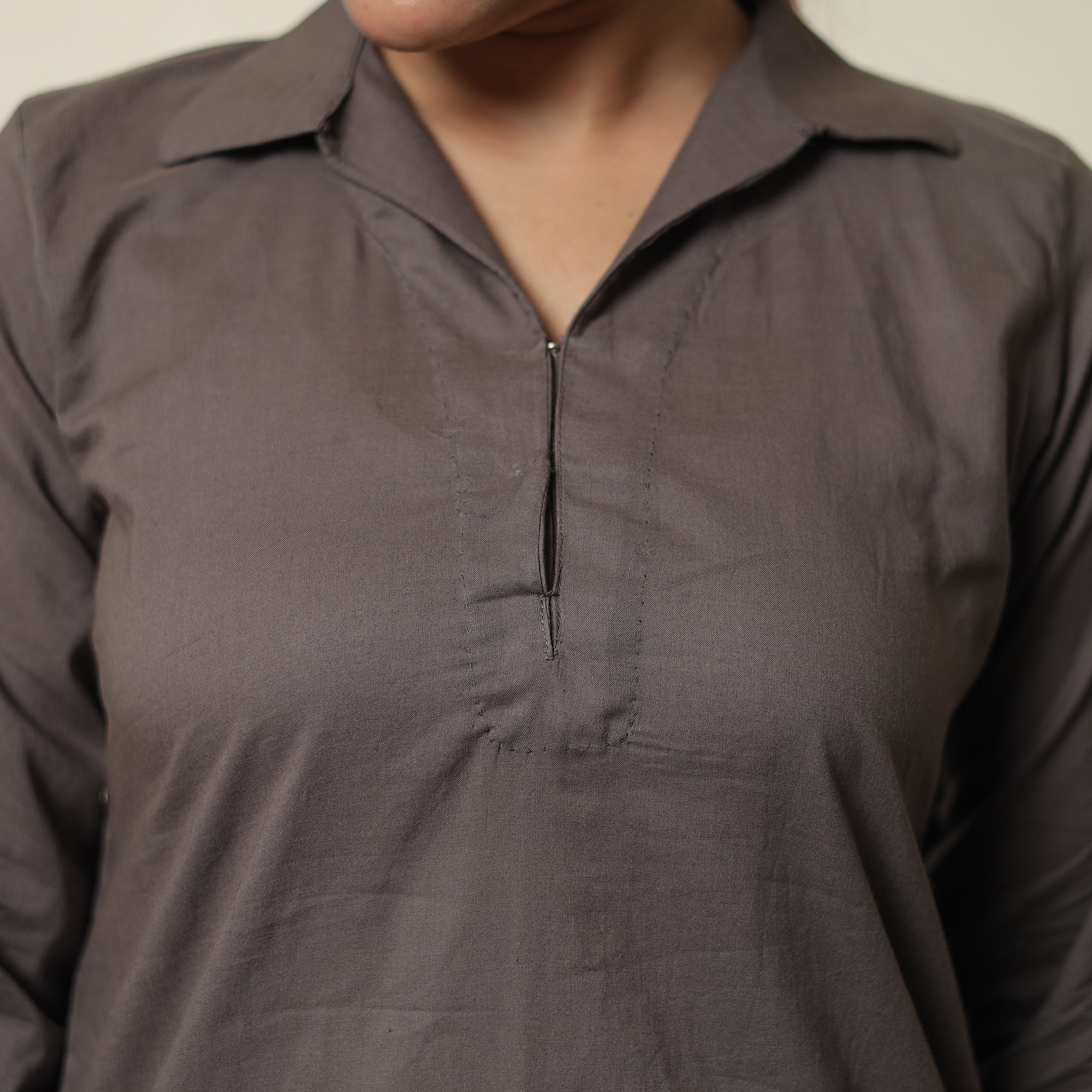 ITOKRI CASUALS Brown - Plain Dyed Cotton Co-Ord Set 13 - view 5