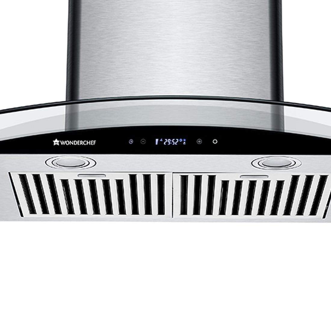 Wonderchef Napoli Curve Glass Chimney 60cm/1250m3/h - view 7