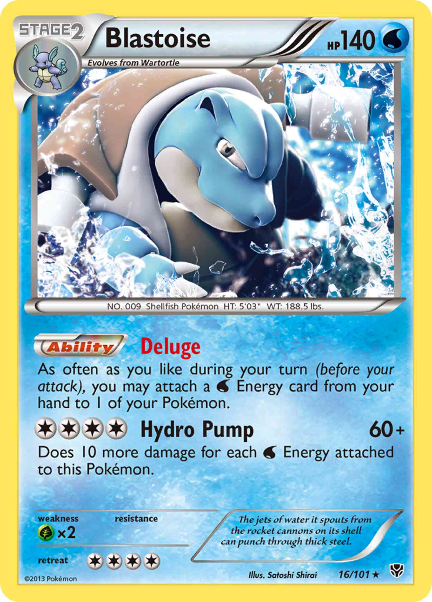 Rare holo bw10-16 – Pokémon Blastoise - 16/101 - Rare Holo [bw10-16] [Reverse Holo]