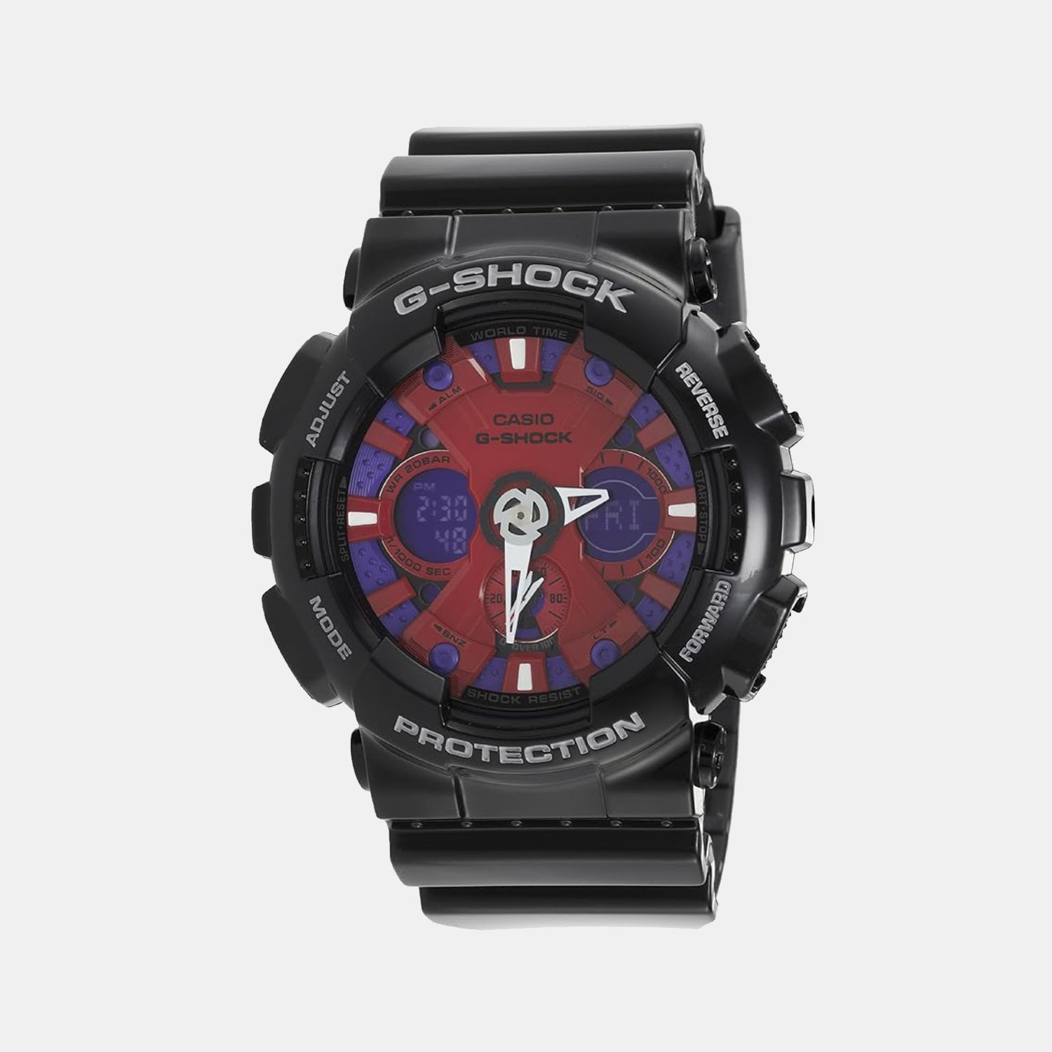 Casio G-Shock Men Quartz Black Dial Analog-Digital Resin Watch G348