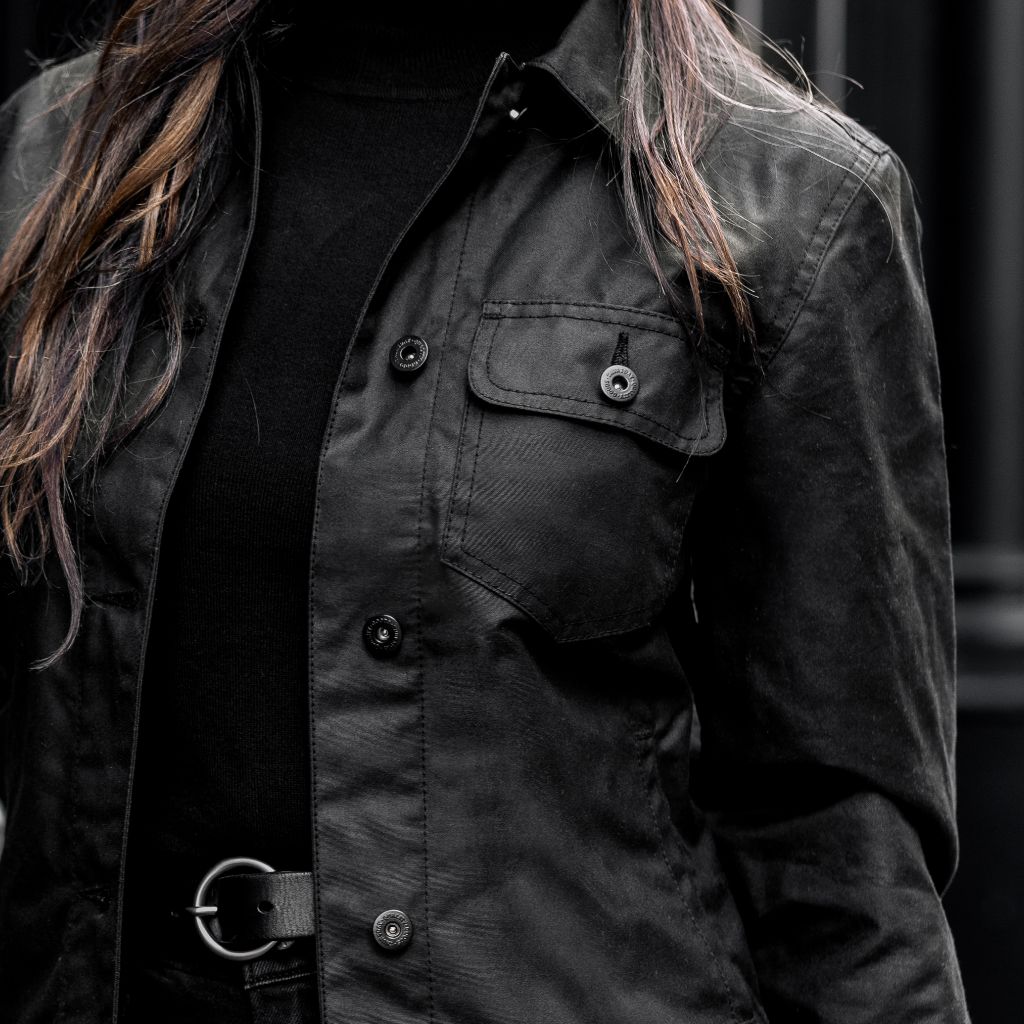 Thursday - Women's Jackets Waxed Canvas Field Jacket | Black - view 2