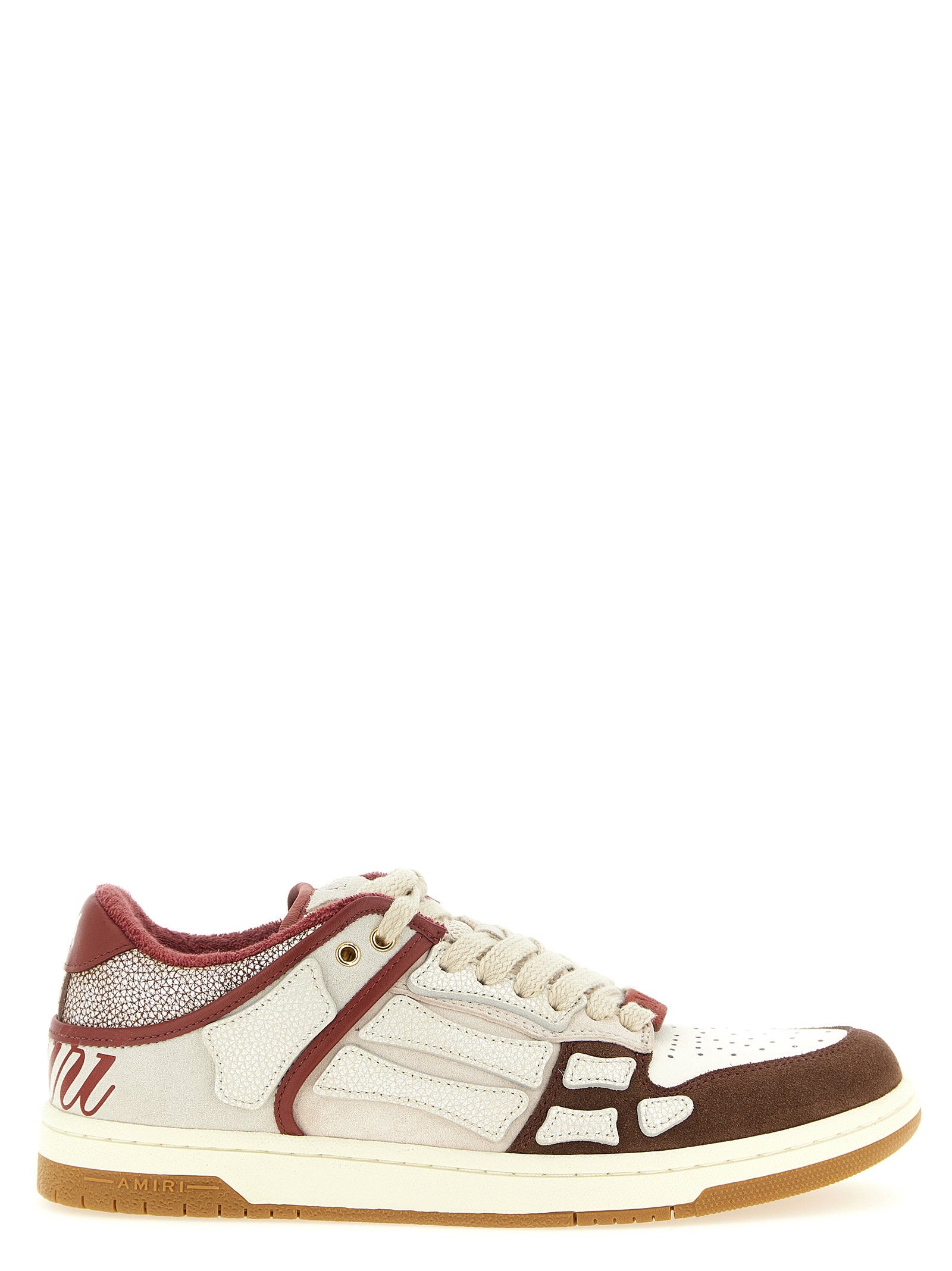 Amiri Xl Skel Top Low Sneakers – 100% bovine leather