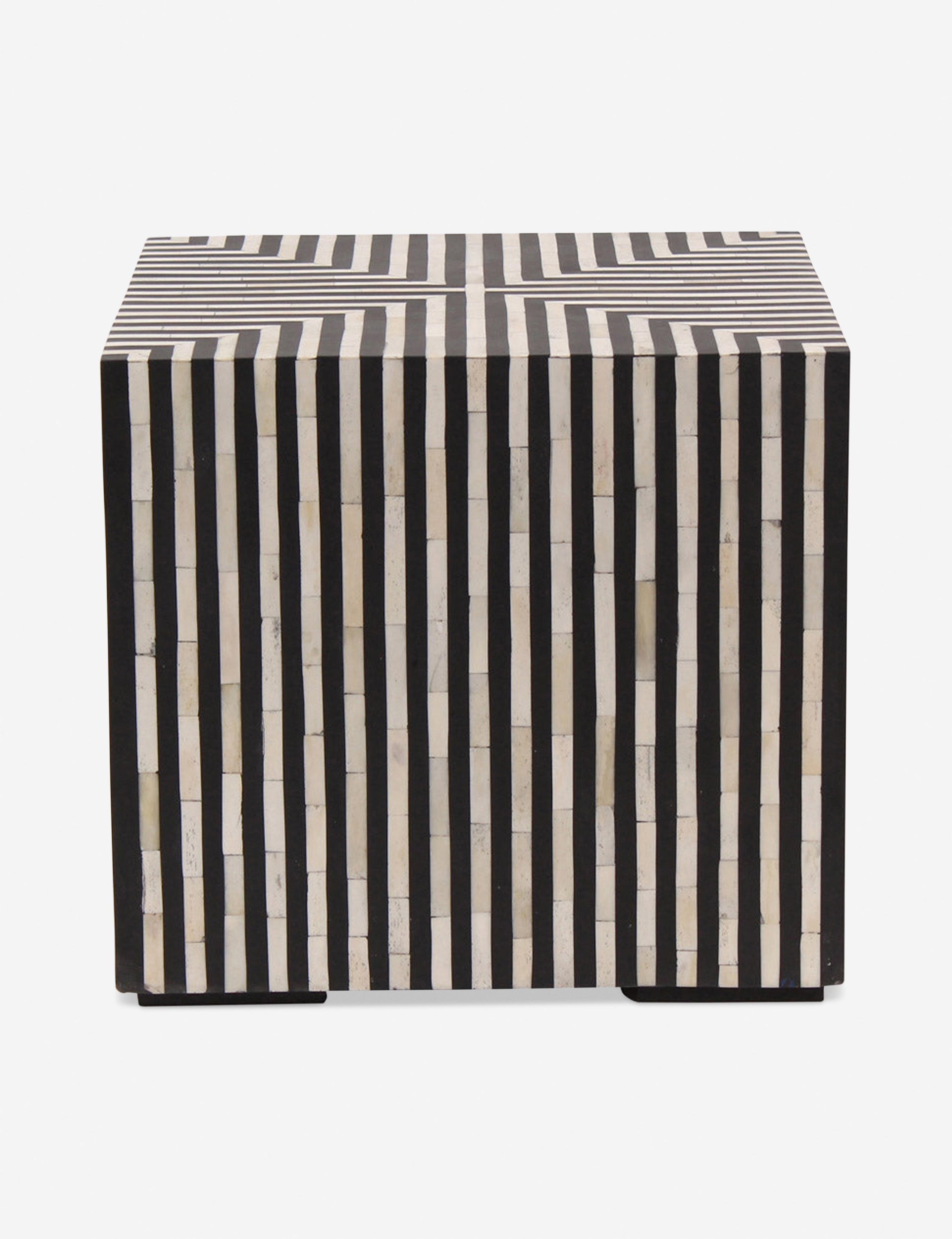 Lulu and Georgia Trendyl Side Table – Black/White