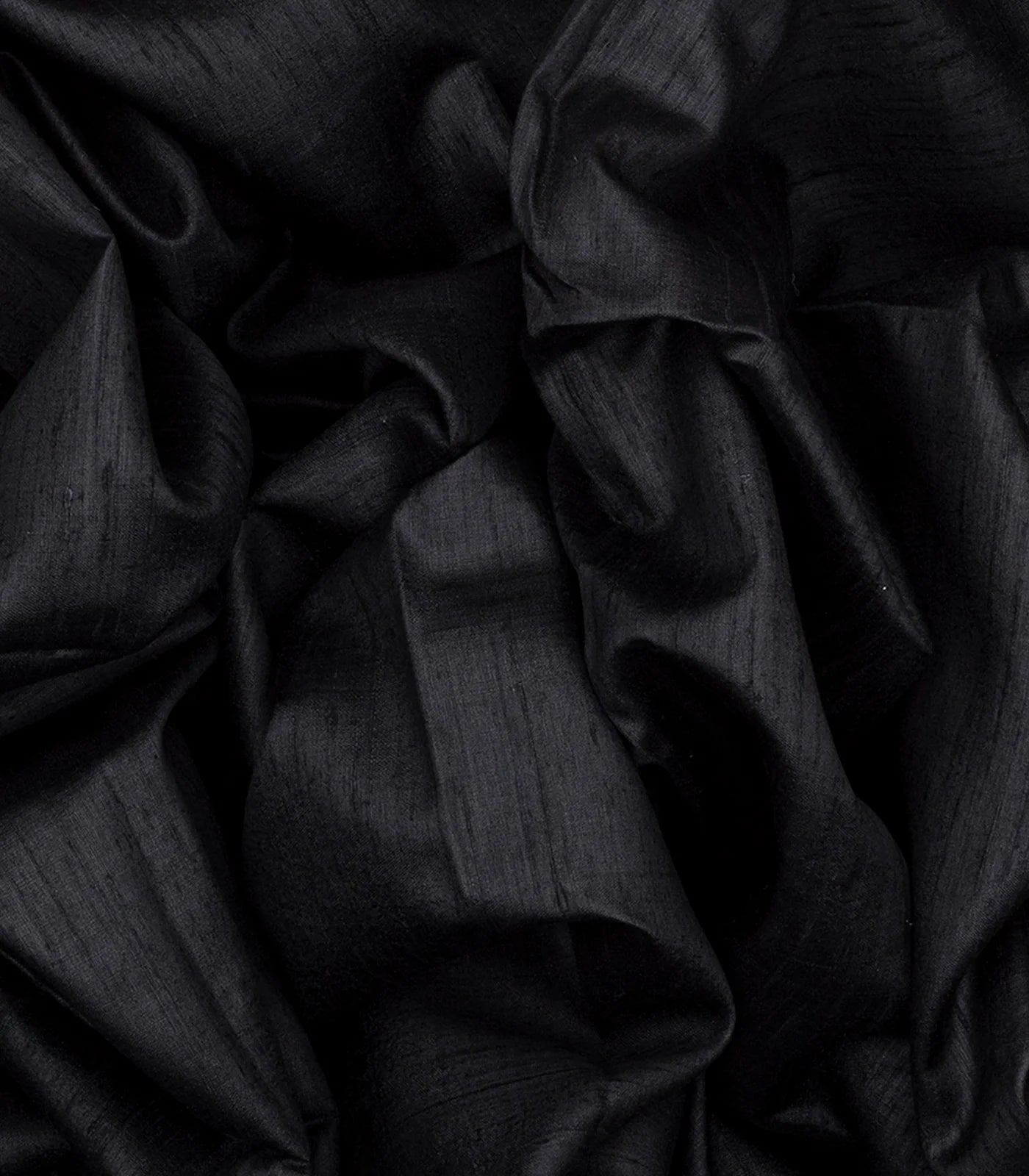 RmKV Black Handloom Plain Dupion Silk Saree With Printed Lord Krishna Motifs-Black - view 3