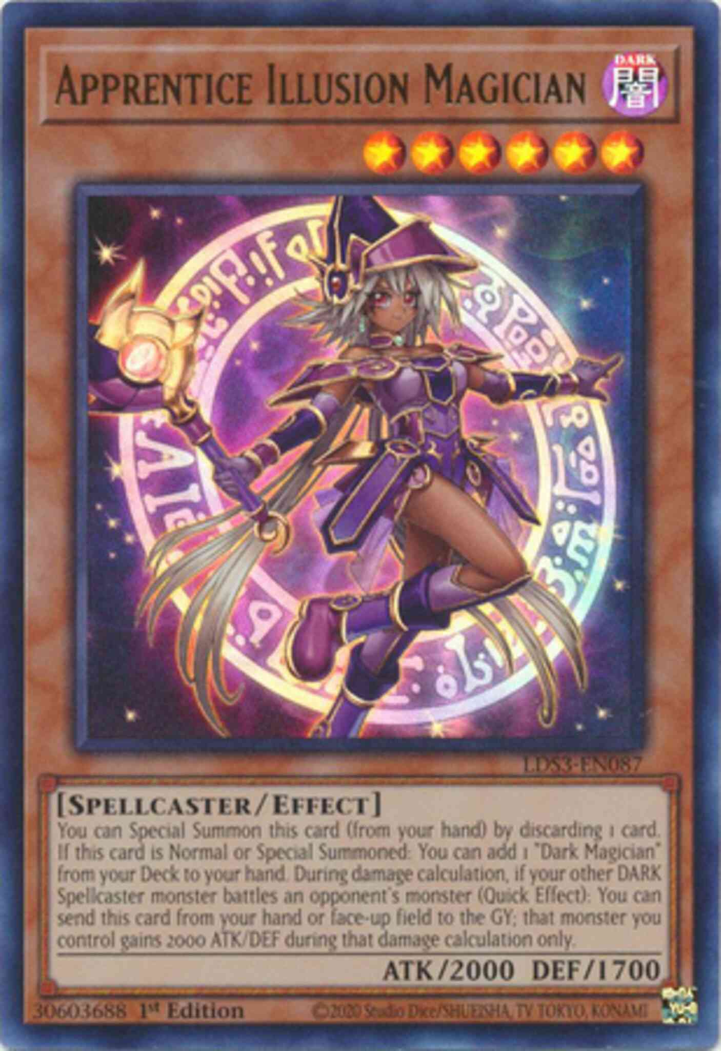 Yu-Gi-Oh! Apprentice Illusion Magician - LDS3-EN087 - Ultra Rare - 1st Edition