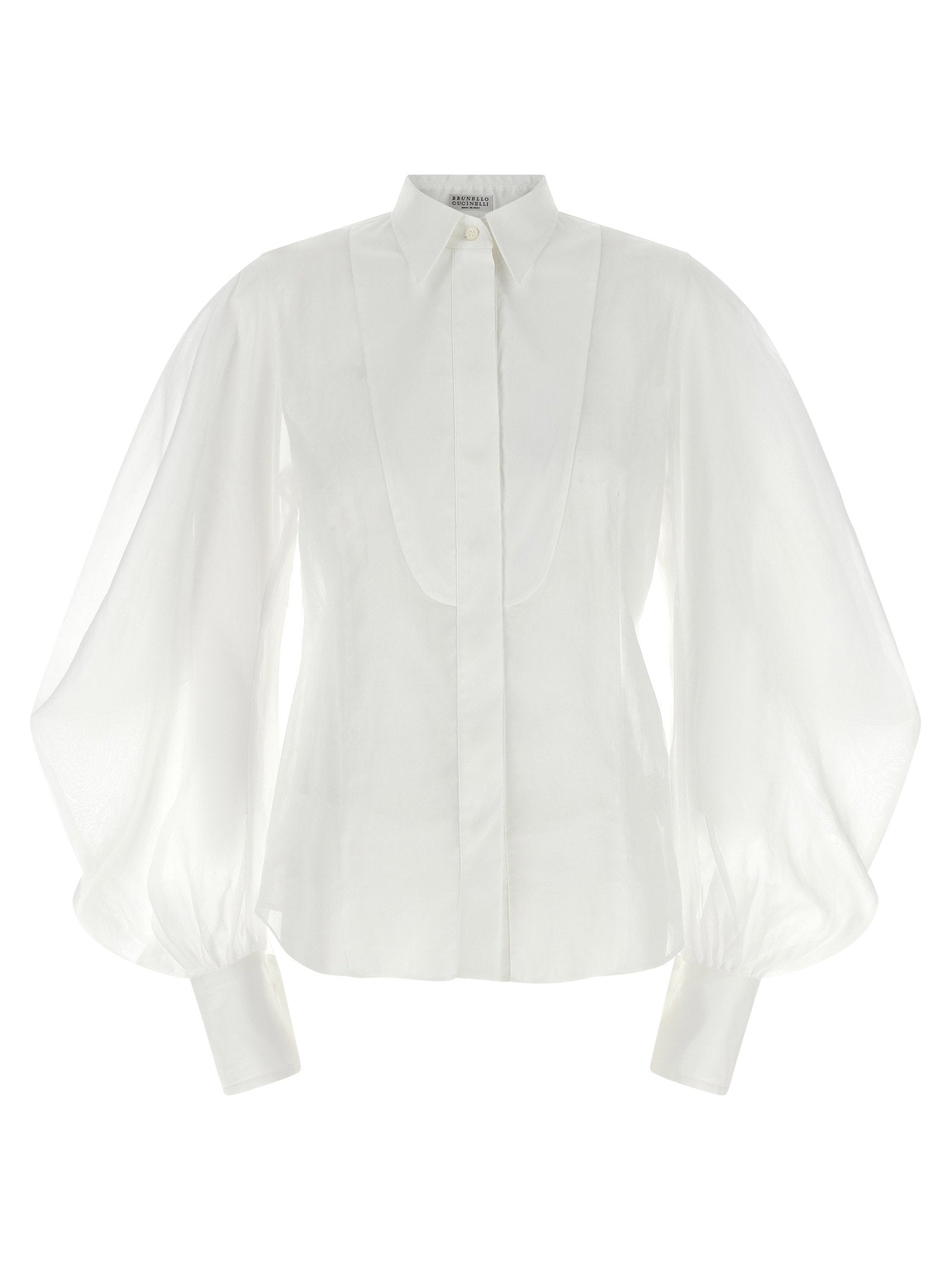 Brunello Cucinelli Organza Shirt – 100% cotton