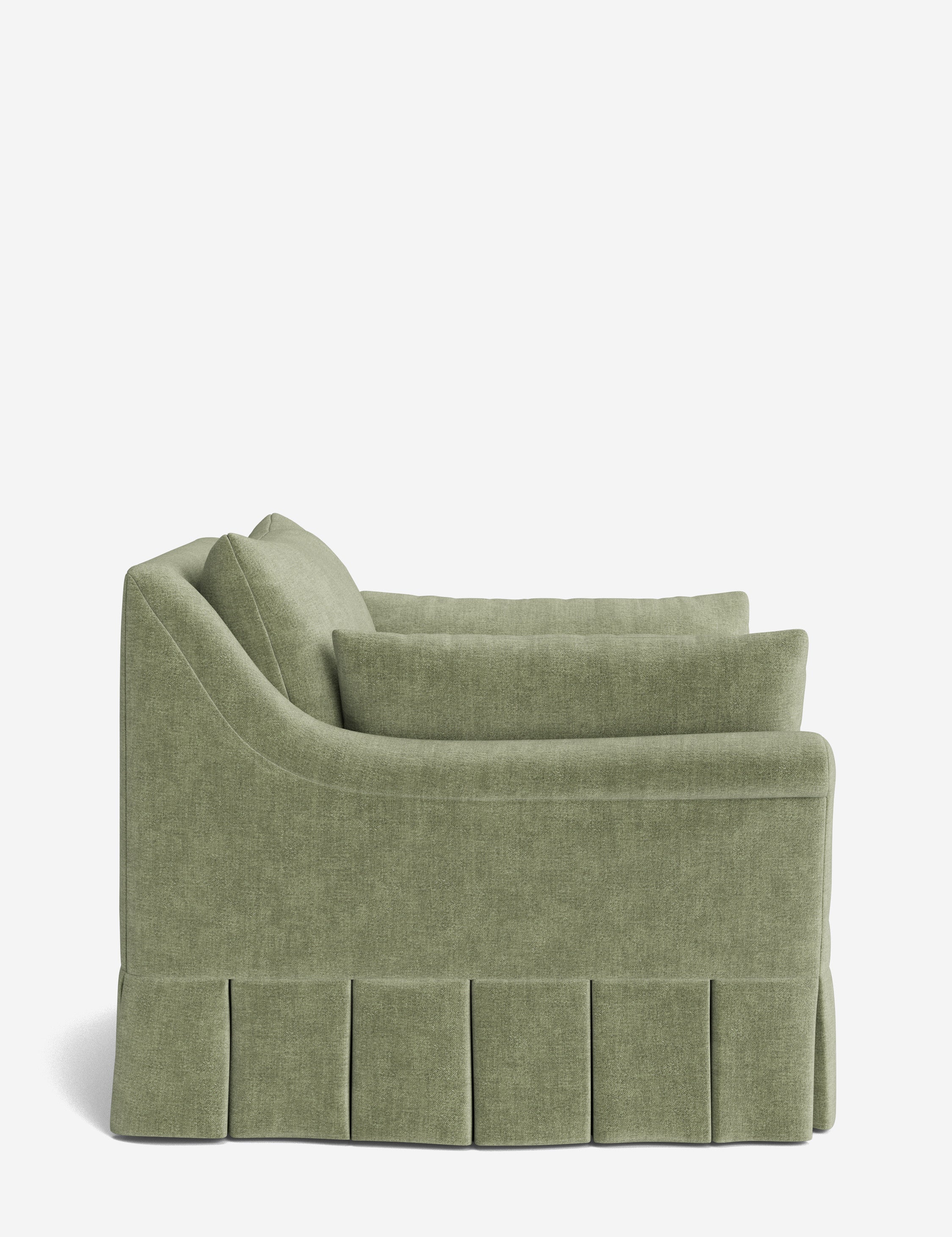 Lulu and Georgia Portola Rolled Arm Luxe Depth Pleated Chair - view 177