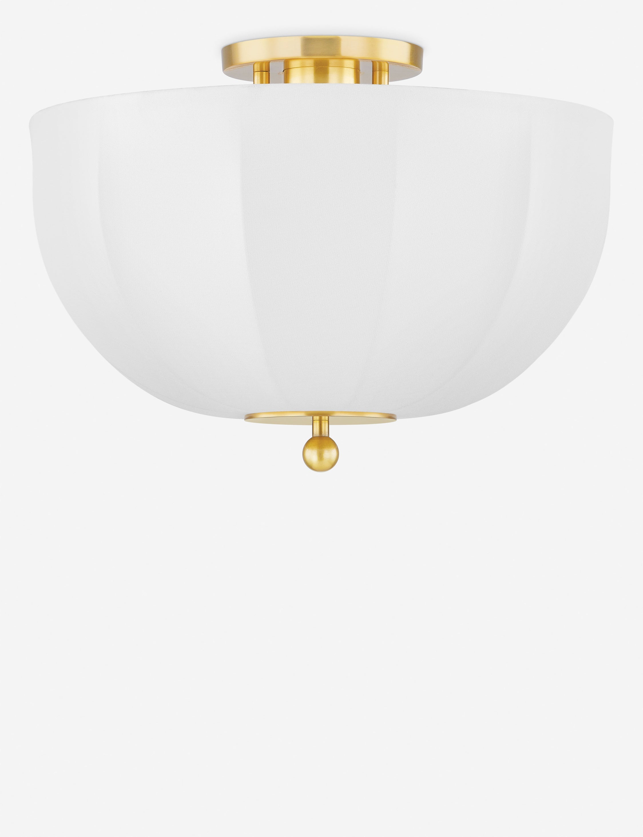 Lulu and Georgia Harker Flush Mount Light – Brass