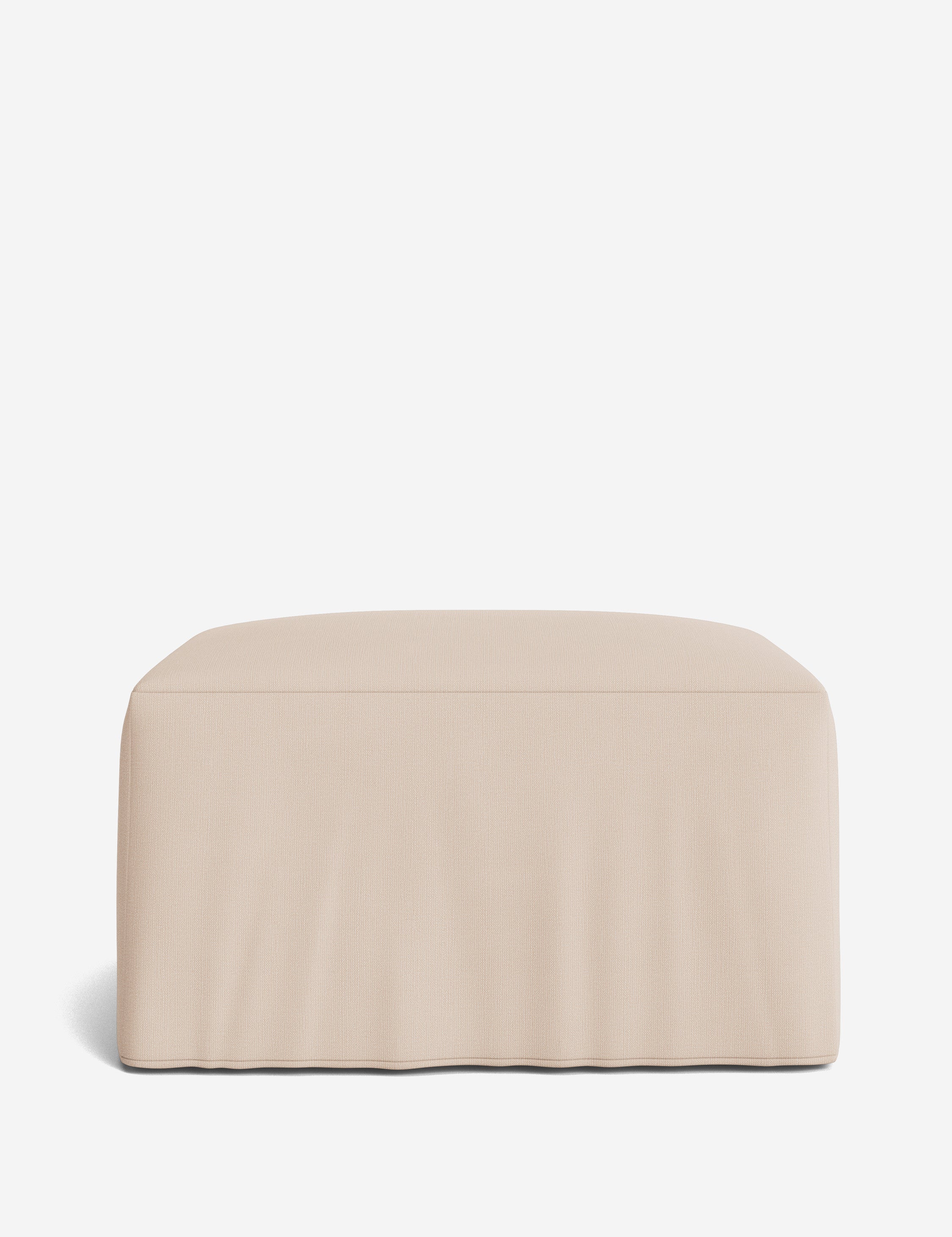 Lulu and Georgia Portola Slipcover Ottoman - view 30