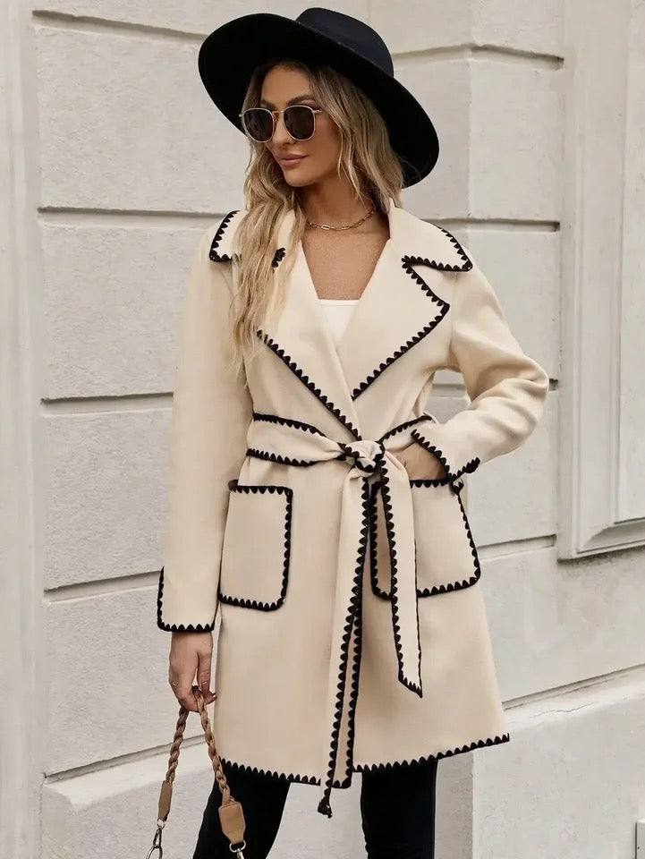 Alamode By Akanksha Luna Oversized Woolen Long Overcoat
