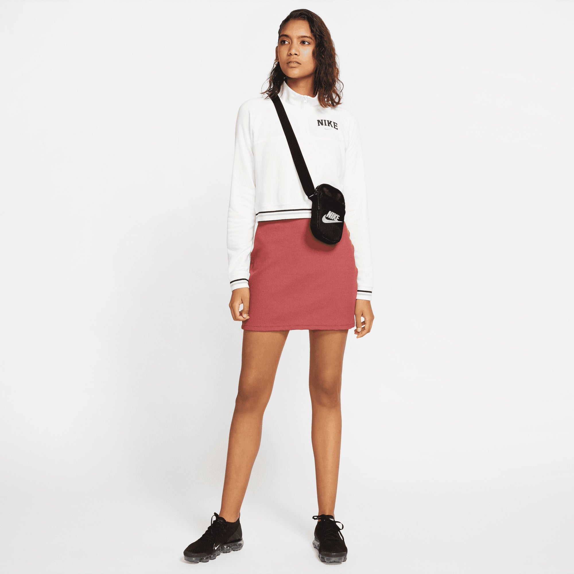 Nike | Heritage Crossbody Bag (small, 1l) { Black/black/white - view 6