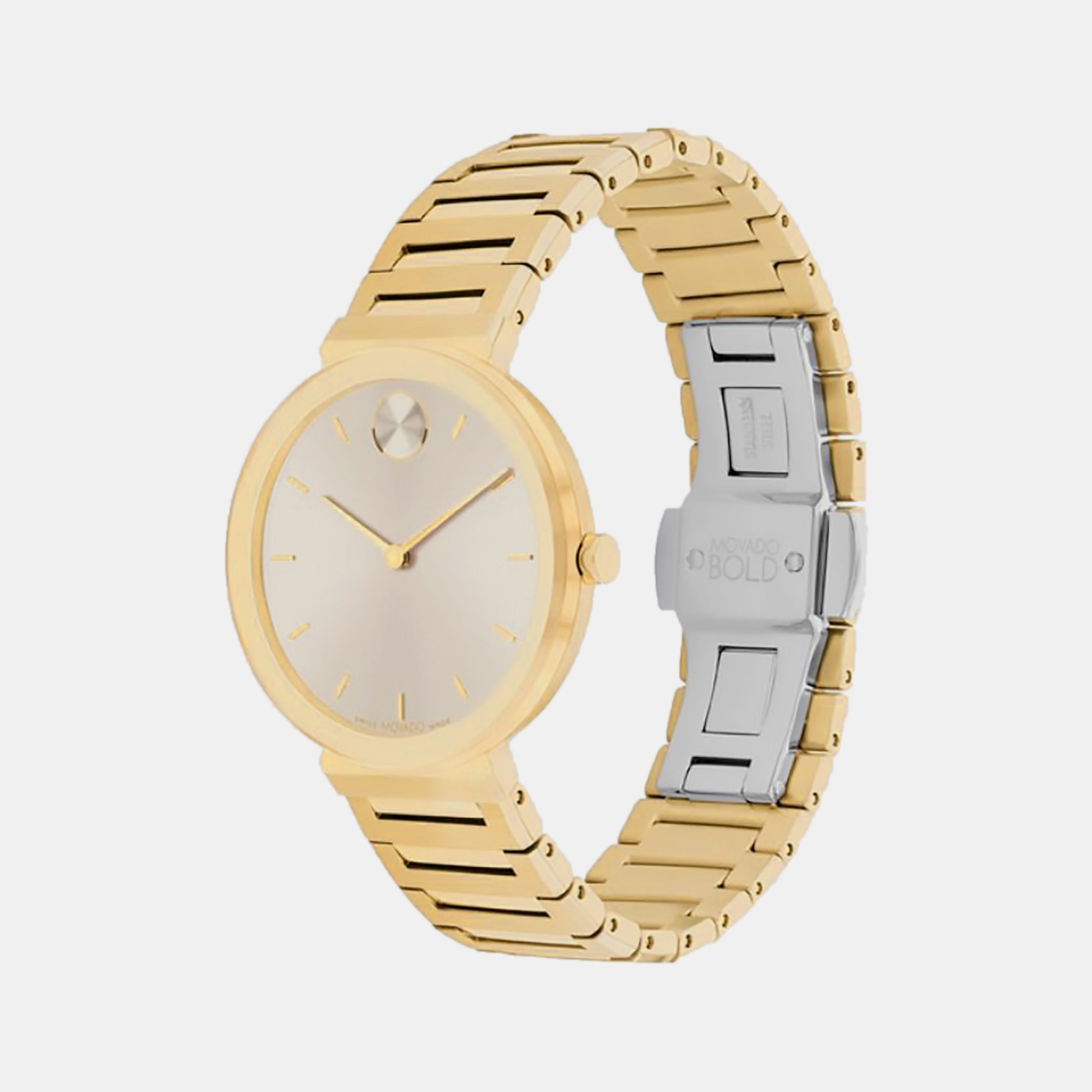 Movado Bold Women Quartz Rose Gold Dial Analog Stainless Steel Watch 3601088 - view 2