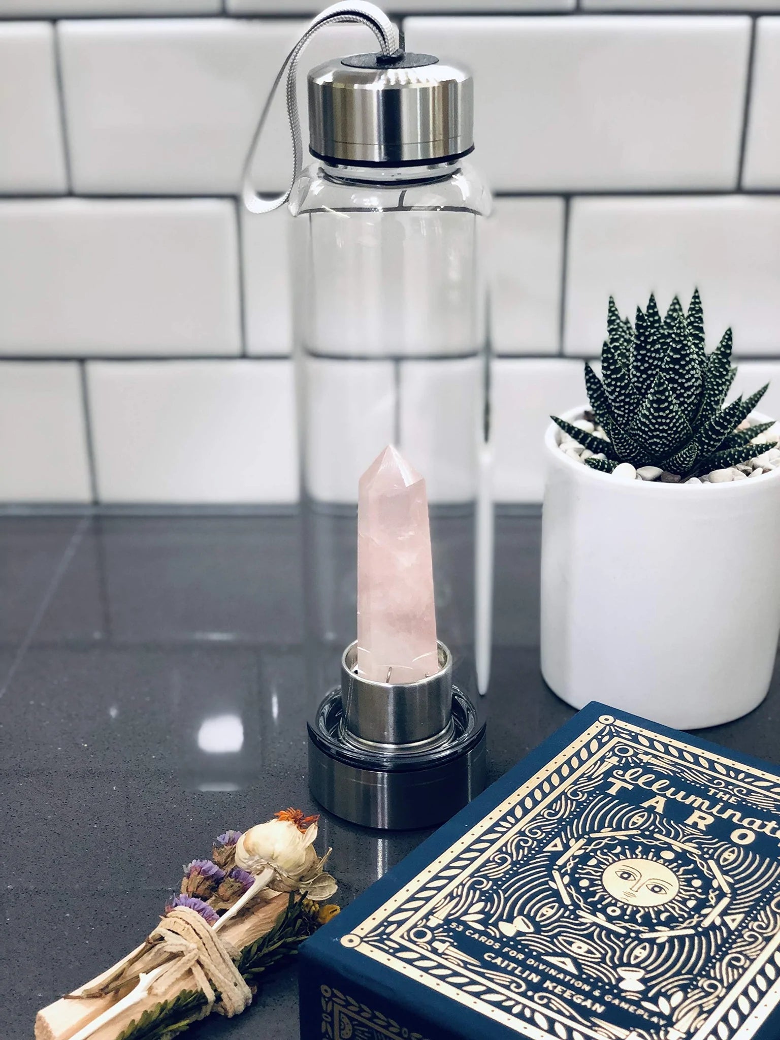 Cash on Delivery Available Gemstones Energy Crystal Bottle - view 12