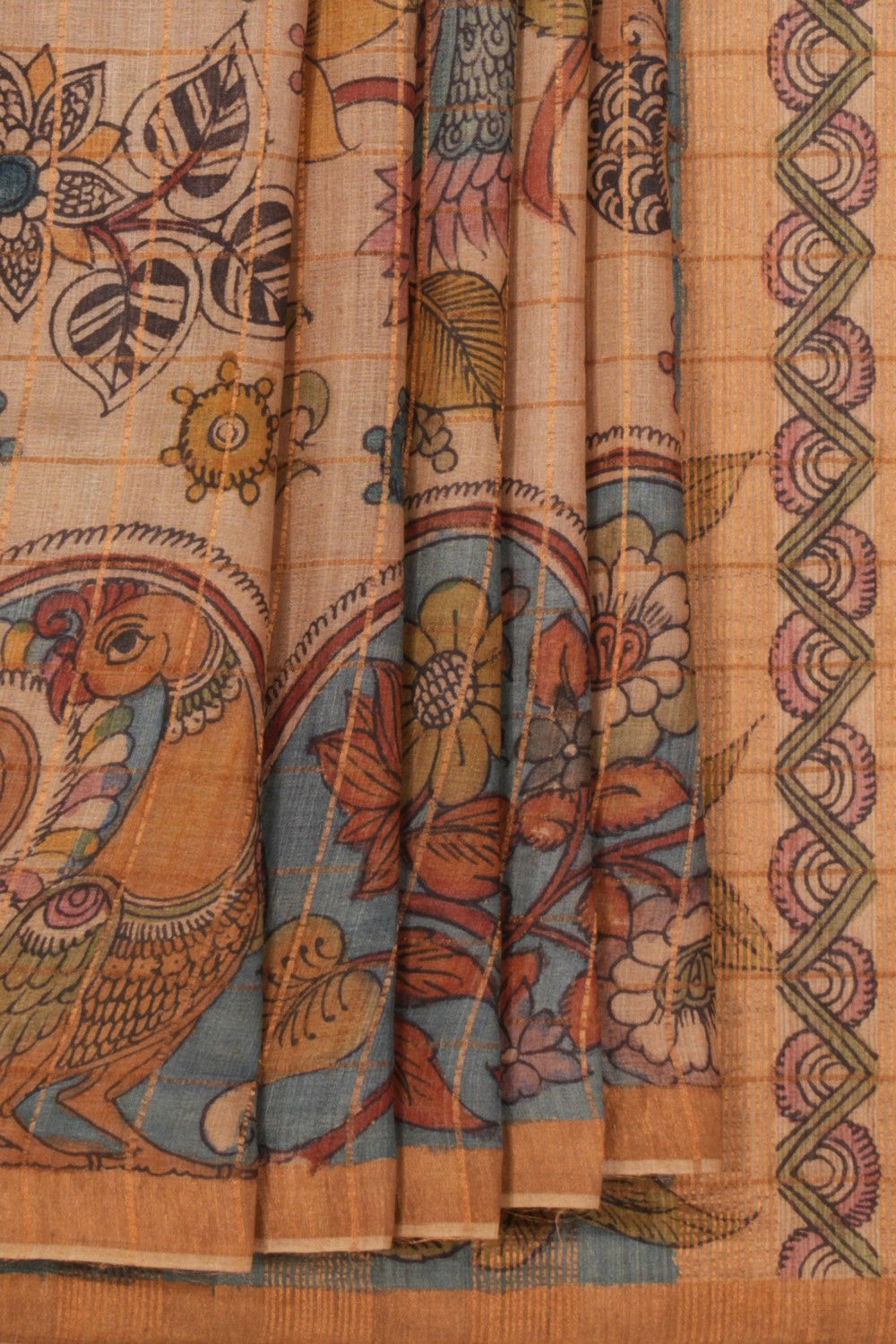 Kalanjali Kalamkari Hand-Painted Saree – Women's