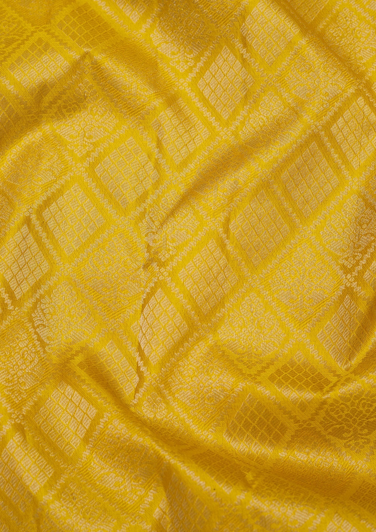 Koskii Yellow Zariwork Pure Silk Saree – Women's - view 2